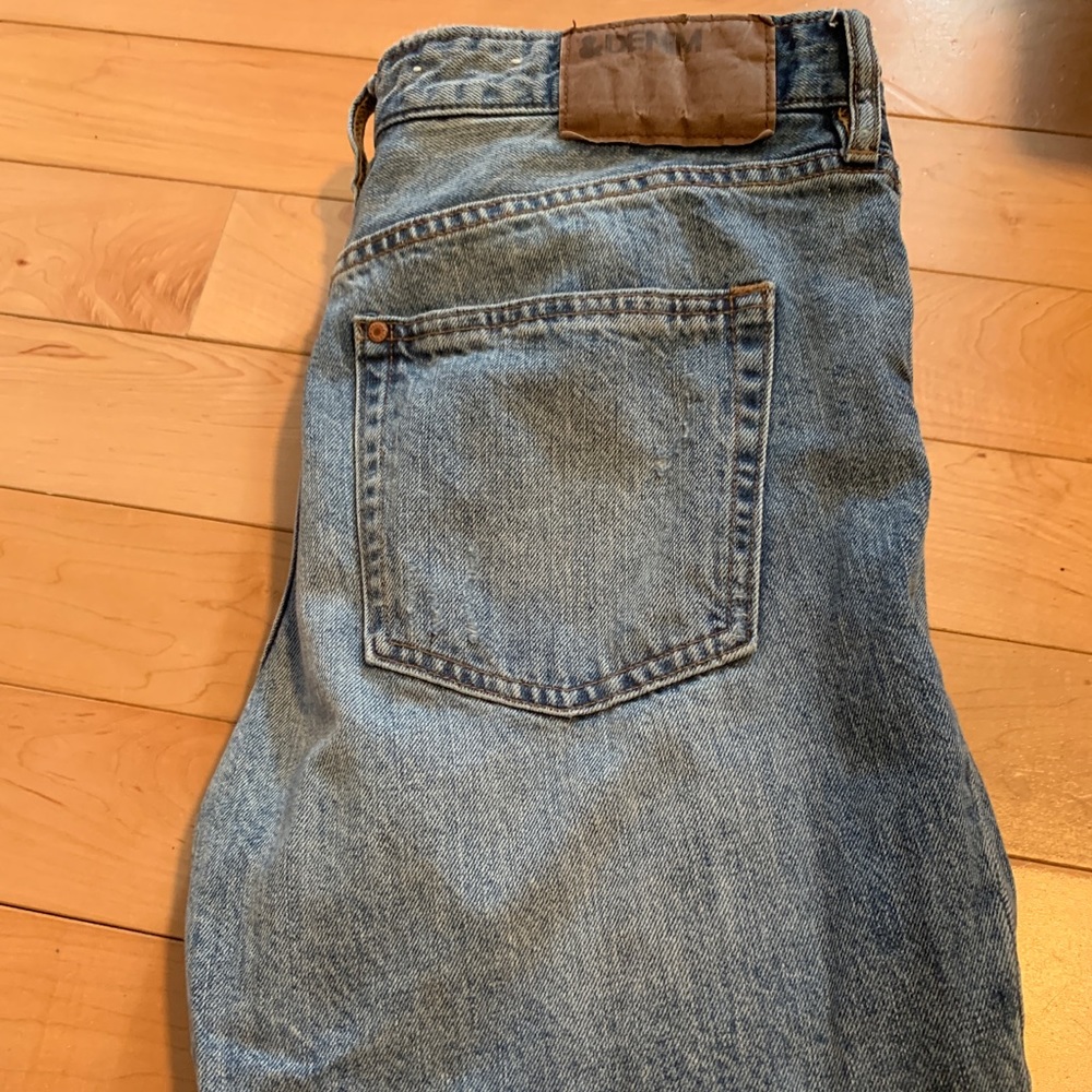 h&m vintage fit cropped ankle jeans